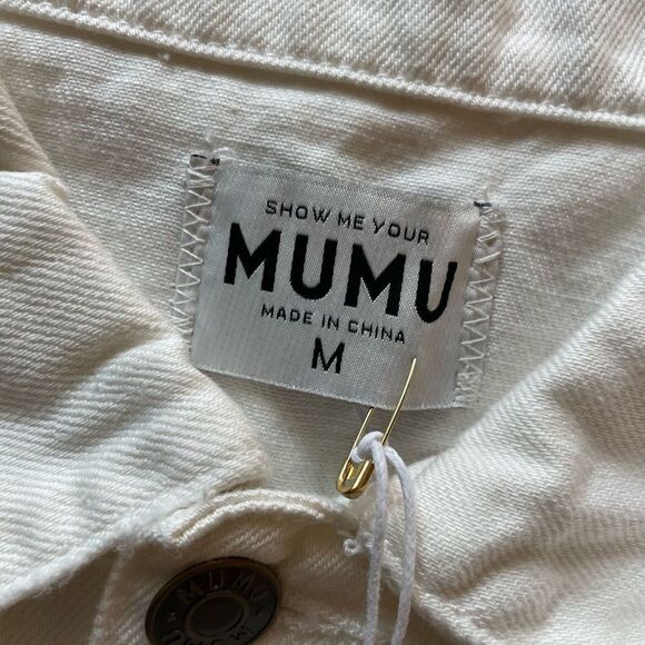 Show me Your Mumu Dover Denim Jacket Size M - Picture 8 of 12